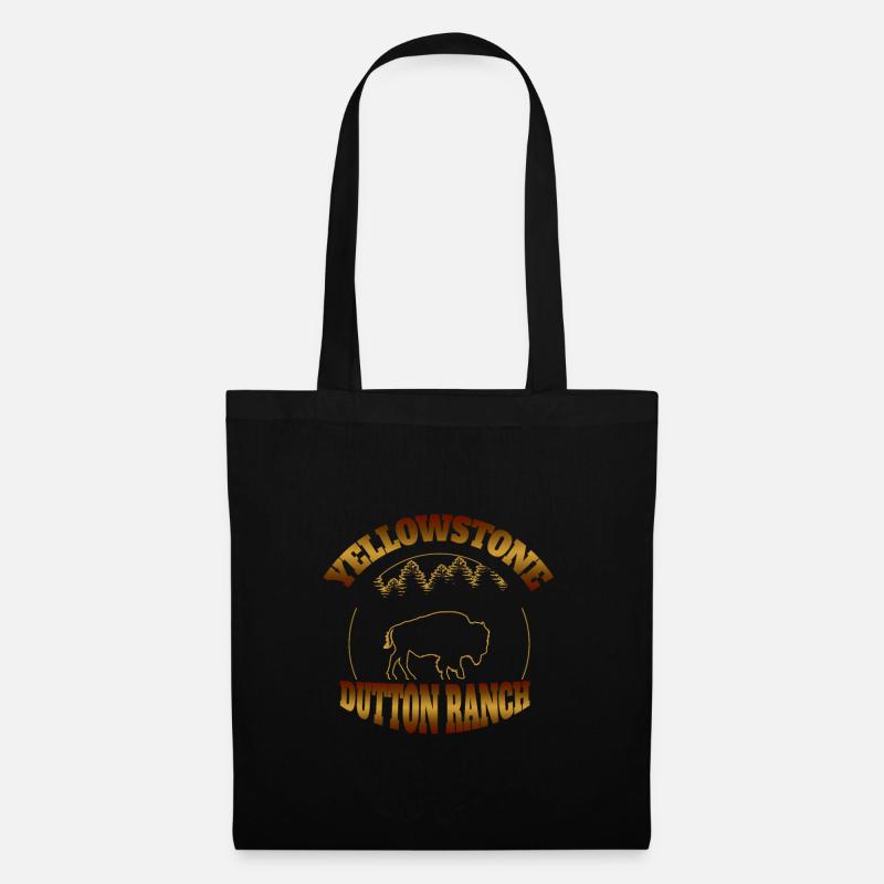 Yellowstone Dutton Ranch Buffalo - Sac en tissu - noir