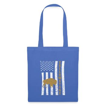 Yellowstone Buffalo American Flag - Tote Bag - light blue - Front