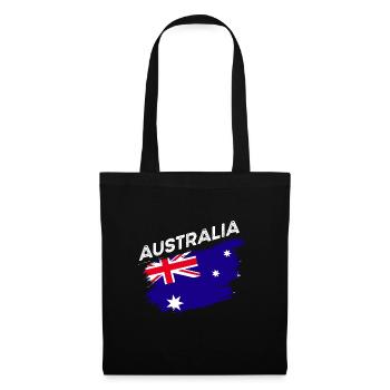 Australien - Stoffbeutel - Schwarz - Vorne