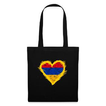 Arménie - Sac en tissu - noir - Devant