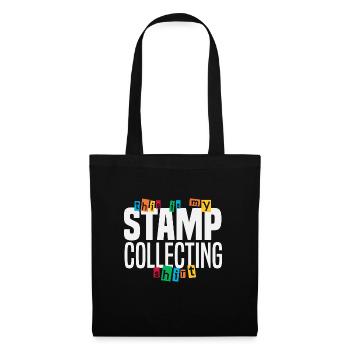 Stamps collect stamp collection - Tote Bag - black - Front