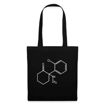 Formule de kétamine - Sac en tissu - noir - Devant
