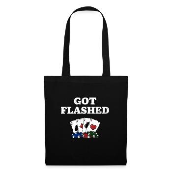 Got Flashed Card Games Casino Card Player - Sac en tissu - noir - Devant