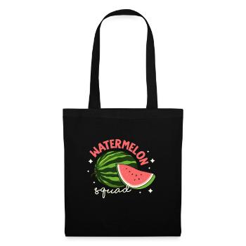 Watermelon Squad Tropische Sommerfrüchte - Stoffbeutel - Schwarz - Vorne