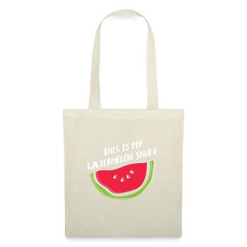 Pastèque Fruits d'été Melon tropical - Sac en tissu - nature - Devant