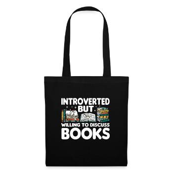 Les amateurs de livres de chats lisent des livres - Sac en tissu - noir - Devant