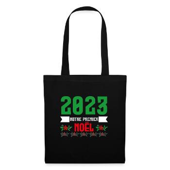 Mon Premier Noel 2023 - Sac en tissu - noir - Devant