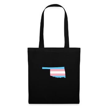Trans Flag Oklahoma LGBT Pride Support - Tote Bag - black - Front