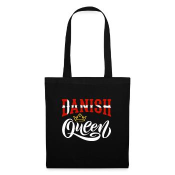 Danish Queen Denmark Danish Denmark Flag - Tote Bag - black - Front