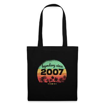 16 Years Old Legendary Since 2007 16th Birthday - Tote Bag - black - Front