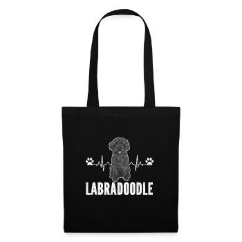 Labradoodle Dog - Tote Bag - black - Front
