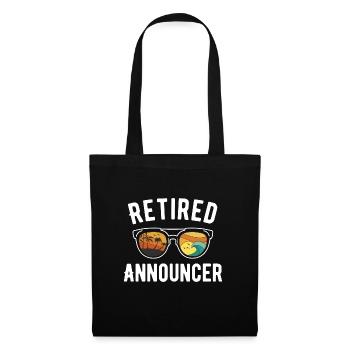Retirement Beach Announcer - Tote Bag - black - Front