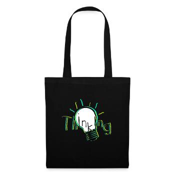 Thinking - Tote Bag - black - Front