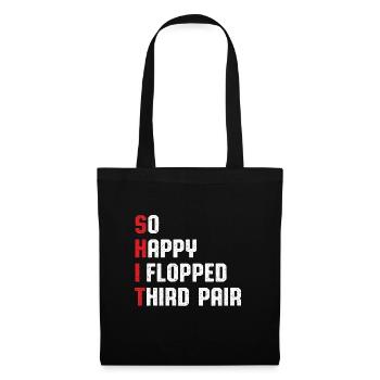 So Happy I Have Flopped Third Pair Poker Enthusias - Stoffbeutel - Schwarz - Vorne