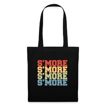 Smore Campfire Vintage Marshmallow Retro - Sac en tissu - noir - Devant
