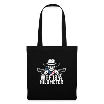 WTF est un squelette de mème grunge Internet d’un kilomètre - Sac en tissu - noir - Devant
