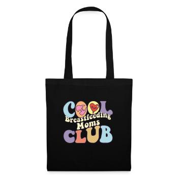 Cool Breastfeeding Moms Club Breast Milk - Stoffbeutel - Schwarz - Vorne