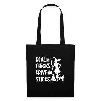 Halloween Costume Pumpkin Skeleton Horror Ghost - Tote Bag - black - Front