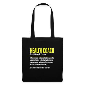 Health Coach Nutritionist Life Coach - Tote Bag - black - Front