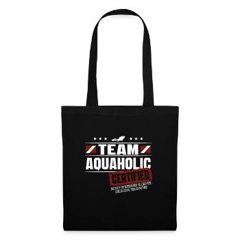Team Aquaholic Diving Gift - Tote Bag - black - Front