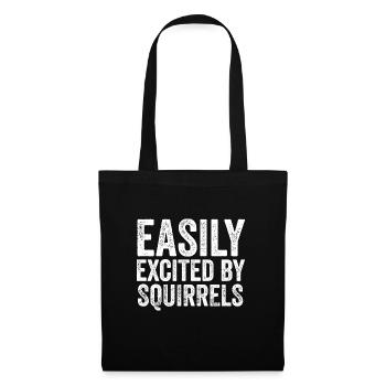 Funny Forest Animal Rodent Cool Easily Excited By - Stoffbeutel - Schwarz - Vorne
