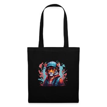 tiger animal art i cool cute tiger - Tote Bag - black - Front