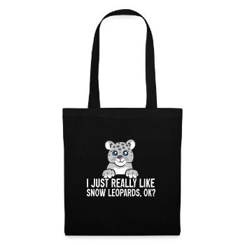 Snow leopard - Tote Bag - black - Front