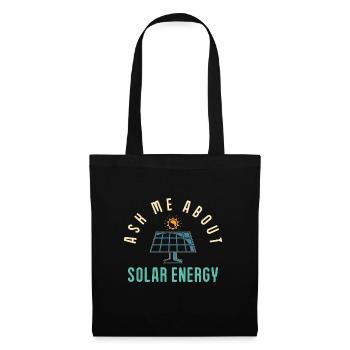 Panneau solaire Énergie solaire Énergie solaire - Sac en tissu - noir - Devant