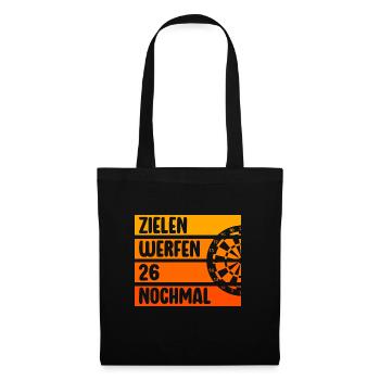 Lustige Darts und Dart Geschenke für Dartspieler - Stoffbeutel - Schwarz - Vorne
