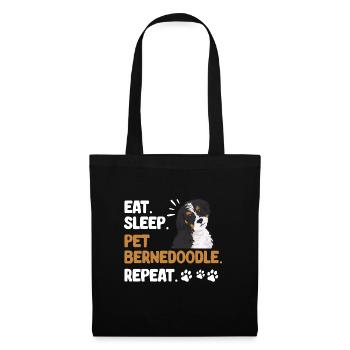 Bernedoodle Dog - Tote Bag - black - Front