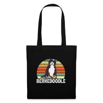 Bernedoodle Dog - Tote Bag - black - Front