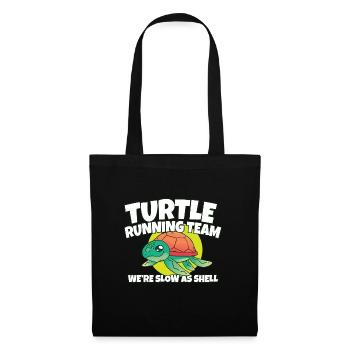 Drôle Marathon Tortue Running Team Nous Sommes Lents Comme - Sac en tissu - noir - Devant