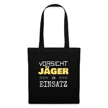 Cadeau pour les chasseurs - Sac en tissu - noir - Devant