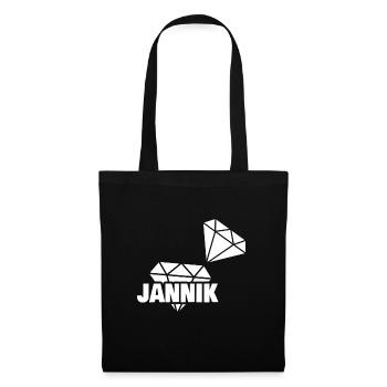 Le précieux Jannik - Sac en tissu - noir - Devant