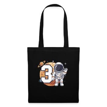 3rd Birrdday Astronaut Space Adventure for Boys - Tote Bag - black - Front