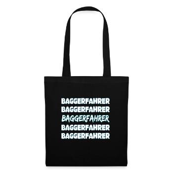 Job Baggerfahrer - Stoffbeutel - Schwarz - Vorne