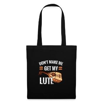 Vintage Lute Gifts Lute Player Instrument - Tote Bag - black - Front