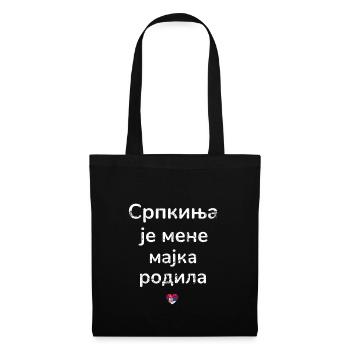 Srbija Serbie Fier serbe | Mère serbe - Sac en tissu - noir - Devant