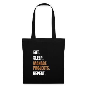 Funny project management gift project manager - Tote Bag - black - Front