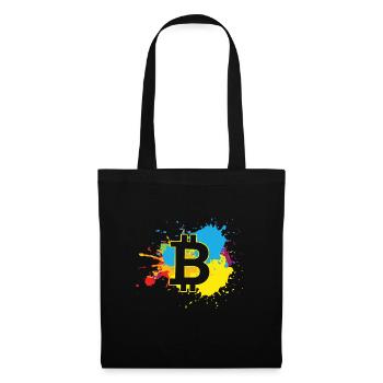 Bitcoin WatercolorBTC Crypto Moon - Tote Bag - black - Front