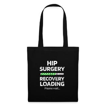 Chirurgie de la hanche Cadeau de rétablissement Hanches artificielles - Sac en tissu - noir - Devant