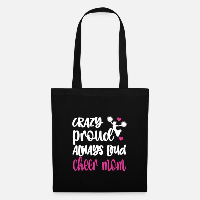 Cheerleading Mama Cheerleader Mutter Cheer Mom - Stoffbeutel - Schwarz