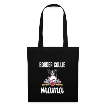 Border Collie Mama Border Collie propriétaire de chien - Sac en tissu - noir - Devant
