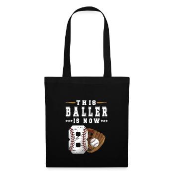 8th Birthday Gift Baseball Player 8 Years - Tote Bag - black - Front