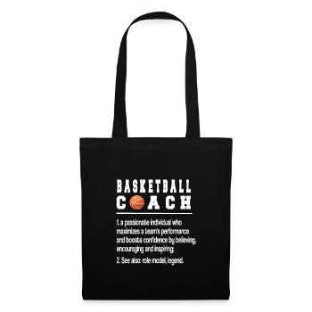 Meilleur cadeau d’entraîneur de basket-ball d’entraîneur de basket-ball - Sac en tissu - noir - Devant