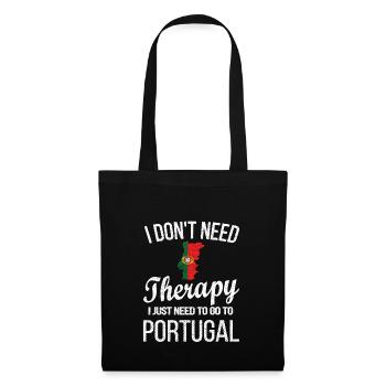 Portugais Portugal Origine Drapeau portugais - Sac en tissu - noir - Devant
