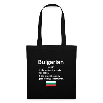 Bulgarian Bulgaria Flag Bulgarian roots - Tote Bag - black - Front