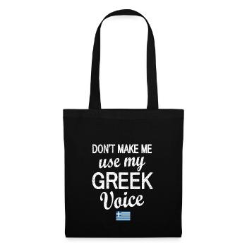 Greek Greece Flag Greek Roots - Tote Bag - black - Front