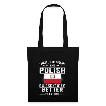 Pole Pologne Drapeau Origine polonaise Racines Pologne - Sac en tissu - noir - Devant