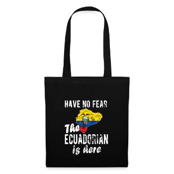 Équateur Équateur Drapeau équatorien - Sac en tissu - noir - Devant